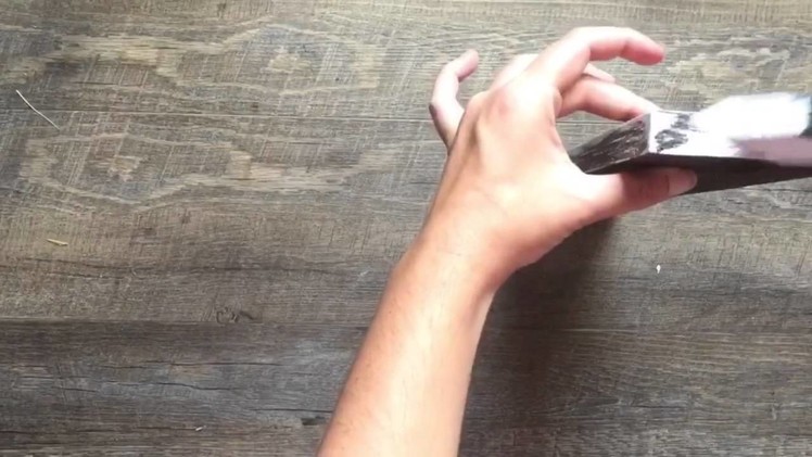 DIY wooden sign out of vinyl decal