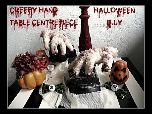 Halloween (hand table centerpiece) D.I.Y