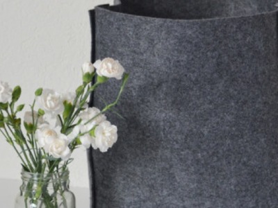 How To Assemble a Pretty Felt Tote Bag - DIY Style Tutorial - Guidecentral