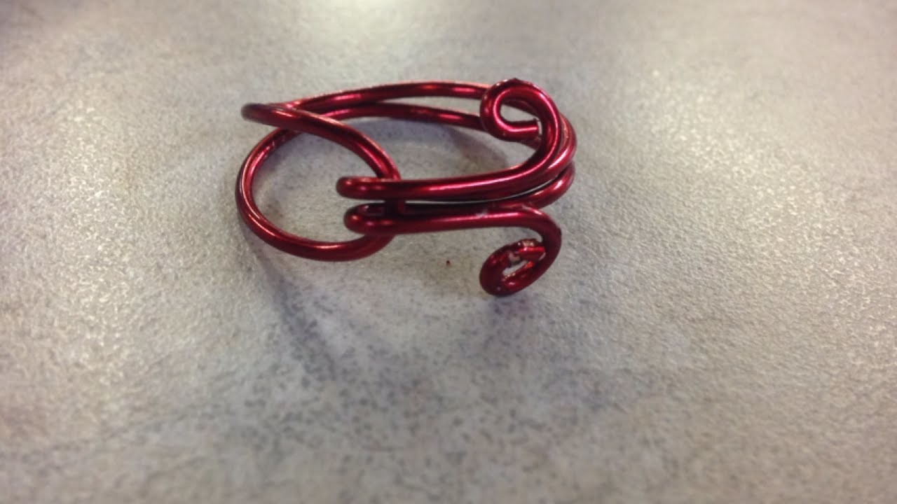 How To Make a Self Locking Spiral Wire Ring DIY Style Tutorial