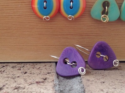 How To Make Cute and Easy Button Earrings - DIY Style Tutorial - Guidecentral