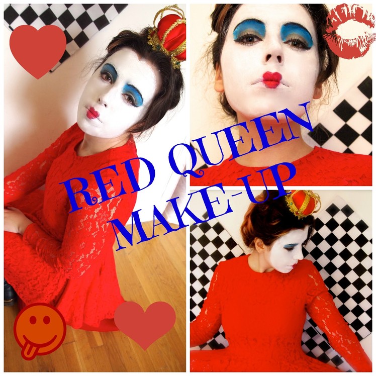 Queen of Hearts DIY Halloween Costume & Makeup