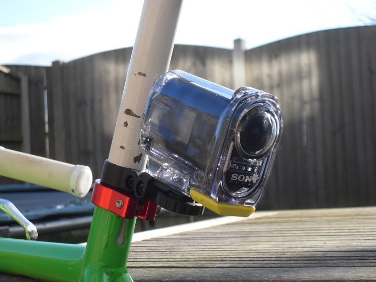 Sony Action Cam Bike Mount, Pole Mount, DIY for FREE!!