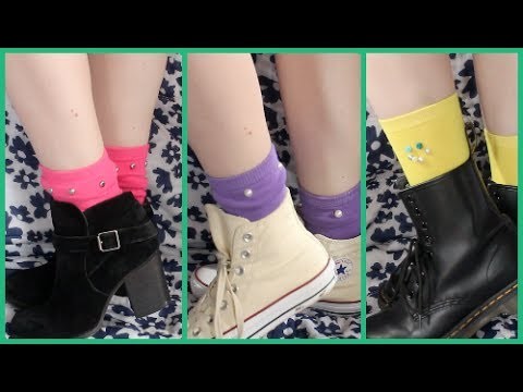 Three DIY Embellished Socks!