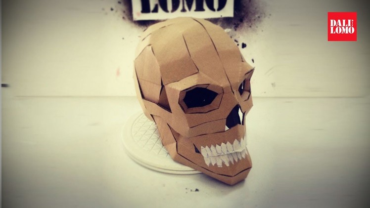 #108: Cardboard Human Skull DIY (Last Minute Halloween Build)