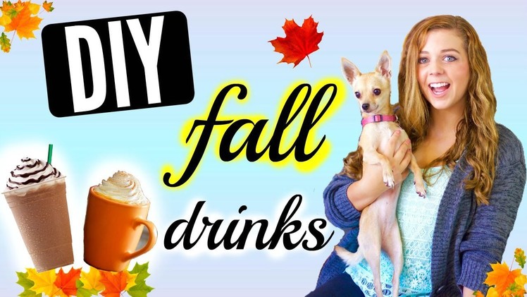 3 Easy DIY Fall Drinks! + GIVEAWAY!!