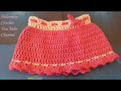 Crochet Quick and Easy Beginner Baby Skirt DIY Tutorial
