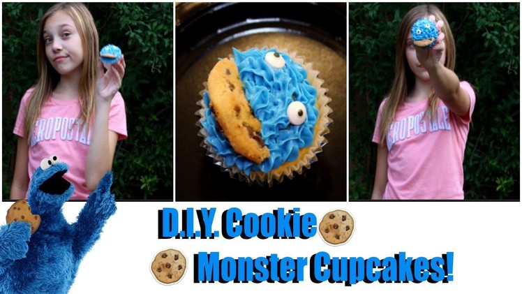 D.I.Y. Cookie Monster Cupcakes!