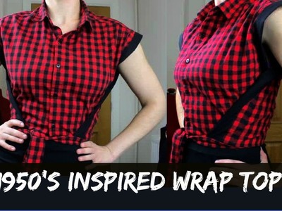 DIY 1950's inspired Wrap Top