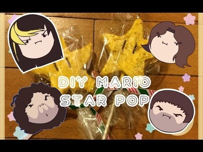 DIY - Cooking With The Grumps - Mario Star Rice Crispy Pops!