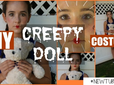 DIY Creepy Doll Halloween costume! | #NEWTUBERZ