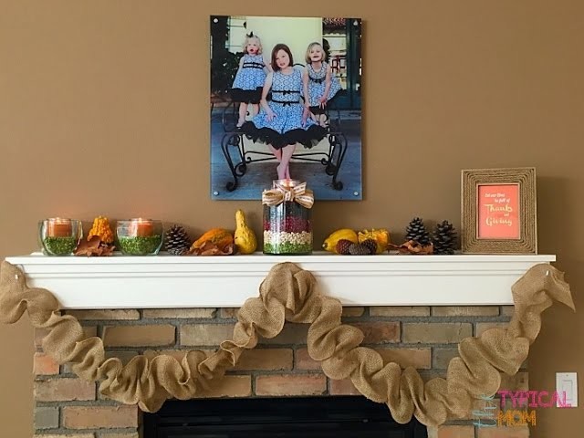 DIY Decorating your mantel for Fall