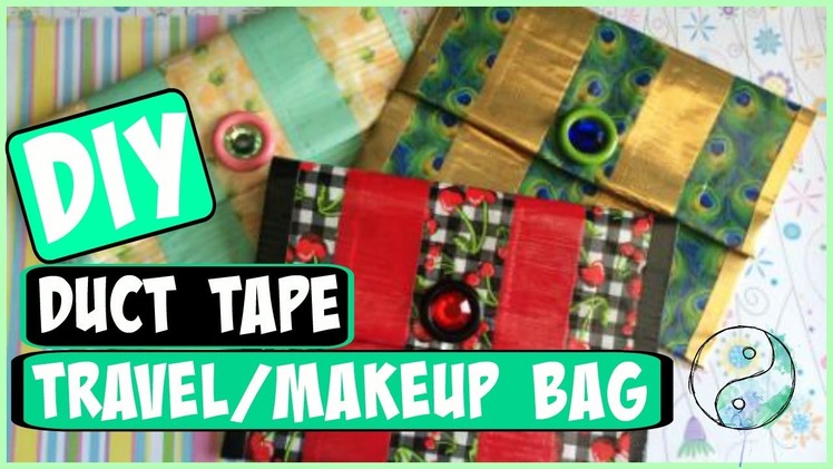 DIY: Duct Tape Travel.Makeup Bag! | CraftieAngie
