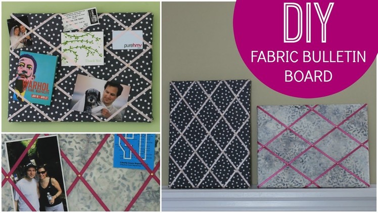 DIY Fabric Bulletin Board | Kate Lauren