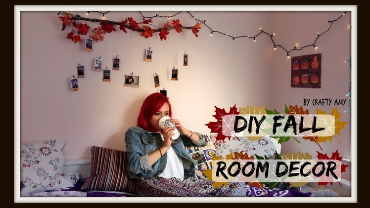 DIY Fall Decor! Branch Photo Display & Art Canvas | Crafty Amy