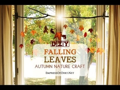 DIY Falling Leaves Autumn Nature Craft
