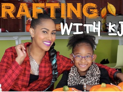 DIY GLAM-PUMPKINS | CRAFTING WITH KJ | CHINACANDYCOUTURE | KJTAKEOVER