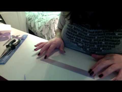 DIY: How to make a ribbon bookmark