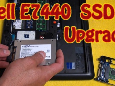 DIY How to Upgrade a Solid State Drive On a Dell Latitude E7440 Laptop Computer Replace MSATA Card