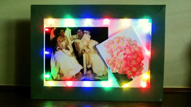 DIY LED frame - learn how to make a fairy light frame for special display - EzyCraft