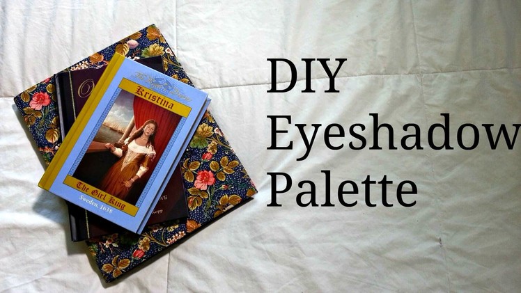 DIY magnetic Eyeshadow Palette || Using books