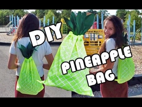 DIY Pineapple Backpack | BACK TO SCHOOL W. JFER