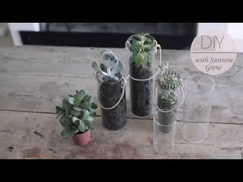 DIY: Plant hanger.glass vases by Søstrene Grene