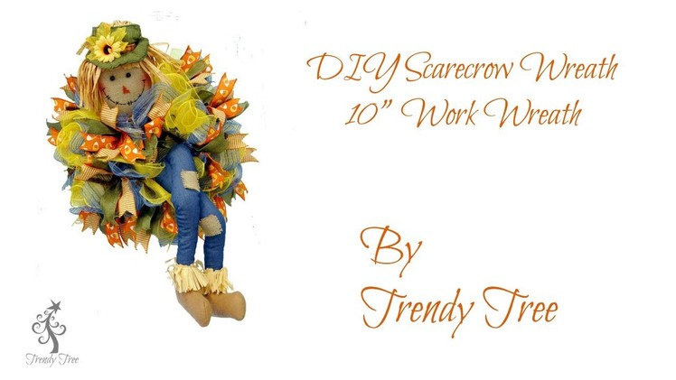 DIY Scarecrow Wreath 10" Wreath Frame by Trendy Tree