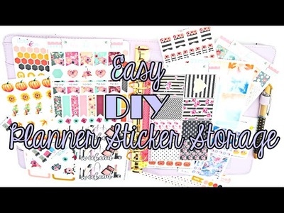 EASY DIY Planner Sticker Storage! ♥