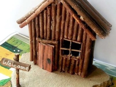 How To Create A Miniature Wooden Cabin - DIY Crafts Tutorial - Guidecentral