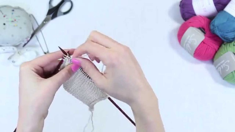 How to create a purl stitch