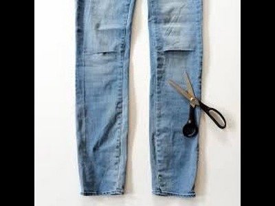 How To: DIY Slash.Cut up Jeans