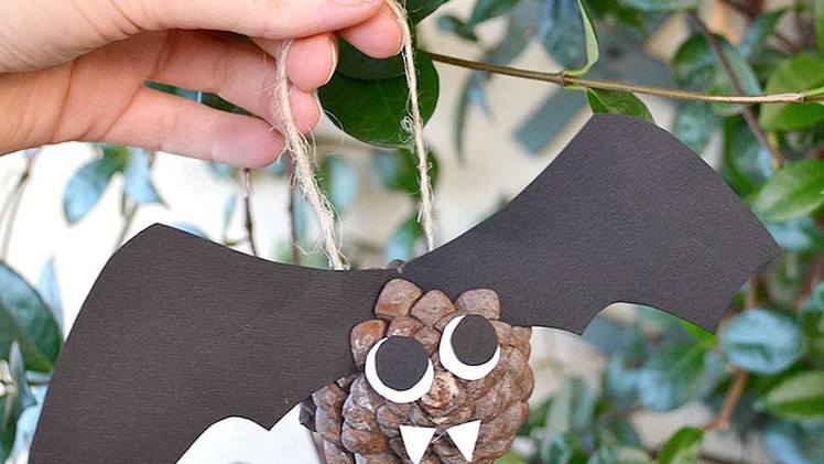 How To Make A Pine Cone Bat For Halloween - DIY Crafts Tutorial - Guidecentral