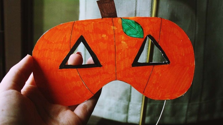 How To Make A Pumpkin Mask Only With Marker Pens - DIY Crafts Tutorial - Guidecentral