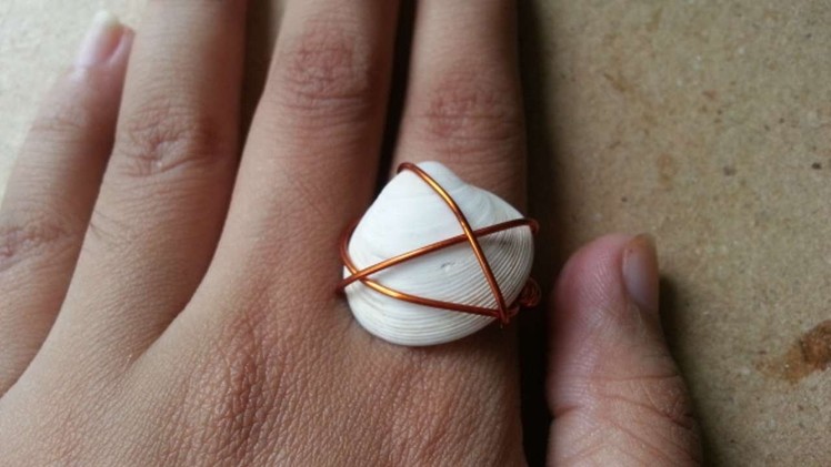 How To Make A Wire Wrapped Shell Ring - DIY Style Tutorial - Guidecentral