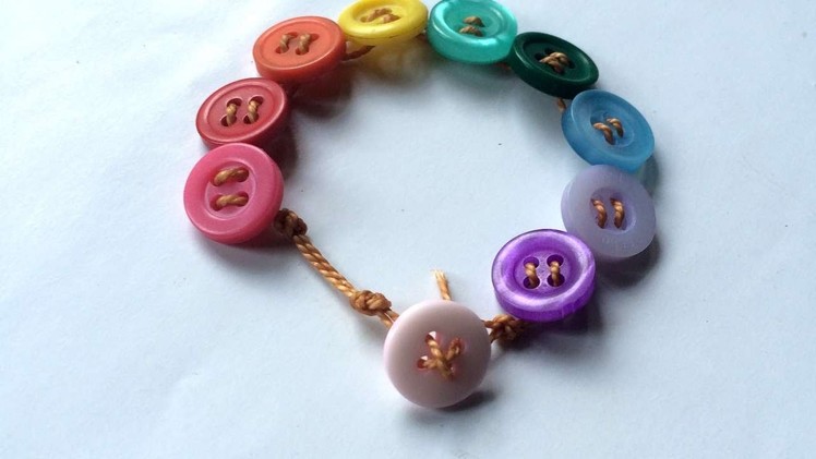 How To Make Adorable Button And String Bracelet - DIY Style Tutorial - Guidecentral
