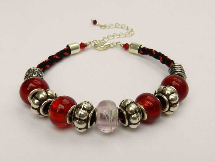 How to make bracelets with beads, threads - DIY friendship bracelet