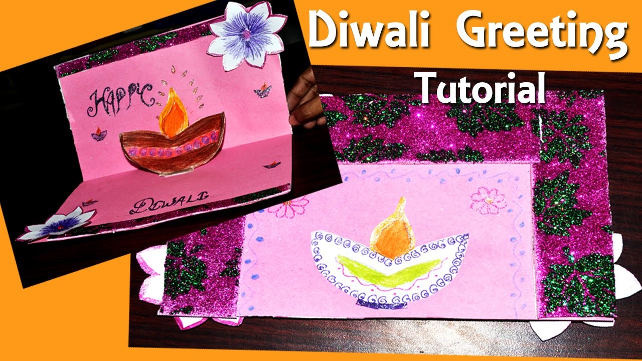 How To Make Diwali Greeting Card DIY Tutorial | By Shiksha Kothari