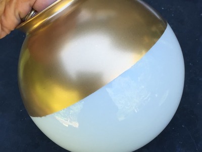 How To Update A Simple Light Fixture W.Gold Paint - DIY Home Tutorial - Guidecentral