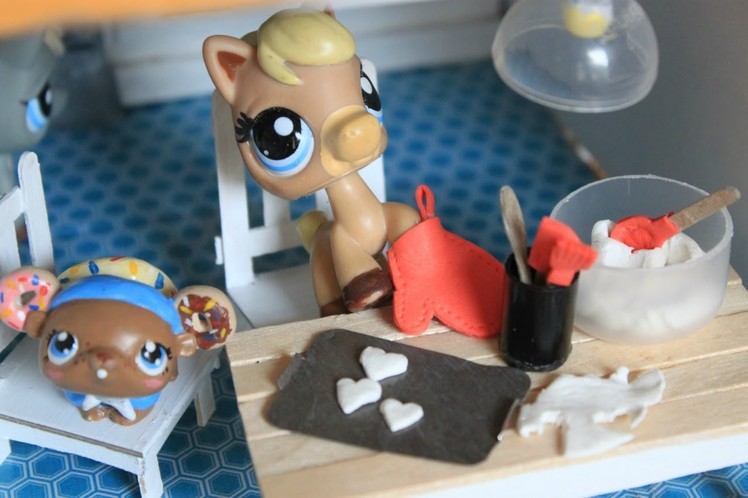 LPS DIY How to make miniature baking utensils Dollhouse Miniatures