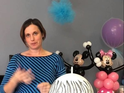 Mickey and Minnie Mouse DIY balloon centerpiece