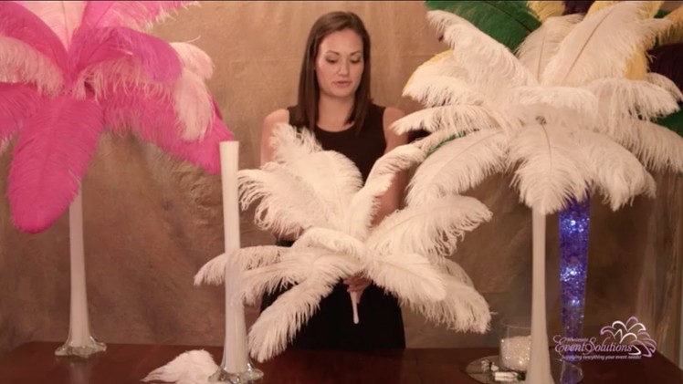 Ostrich Feather Centerpieces - How To DIY
