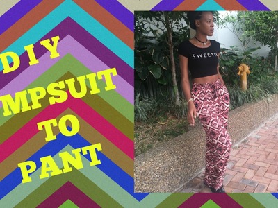 Quick DIY | Jumpsuit to Pant
