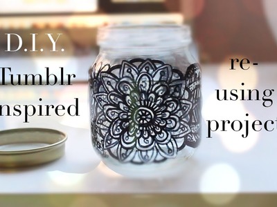 QUICK DIY tumblr inspired recycling project - Jars ✿ Pastel Daisy