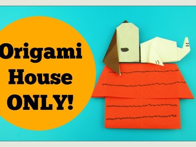 Snoopy Craft - ORIGAMI HOUSE - Peanuts Movie Paper   Crafts for Kids DIY Tutorial - Paper House