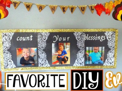 THANKSGIVING WALL ART DIY | COUNT YOUR BLESSINGS CRAFT | SENSATIONALFINDS