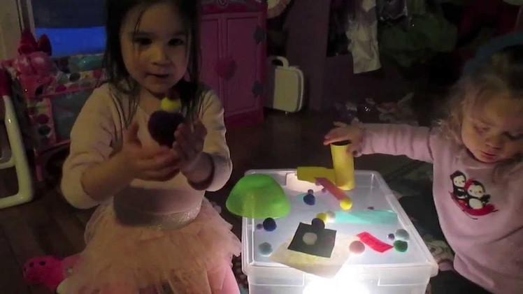 Toddler & Preschooler DIY Light Box Sensory Box!