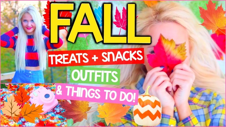 What to do when you're bored: in Fall! DIY Fall Treats + Snacks & Fun Things To Do!