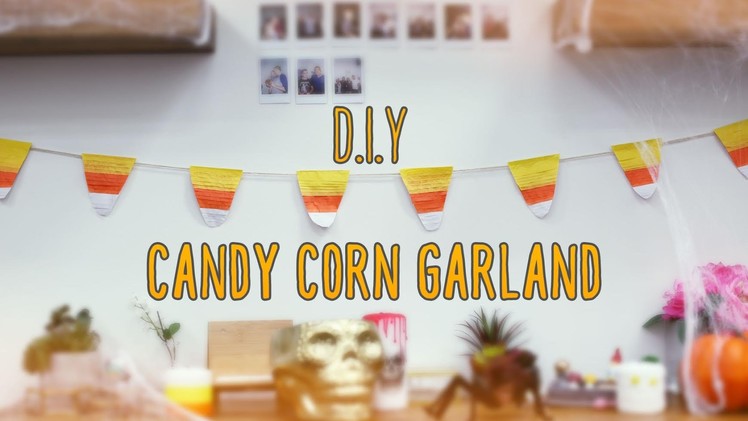 Candy Corn Garland ♥ DIY