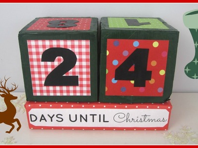{Christmas} ❄ DIY Xmas Countdown Cubes